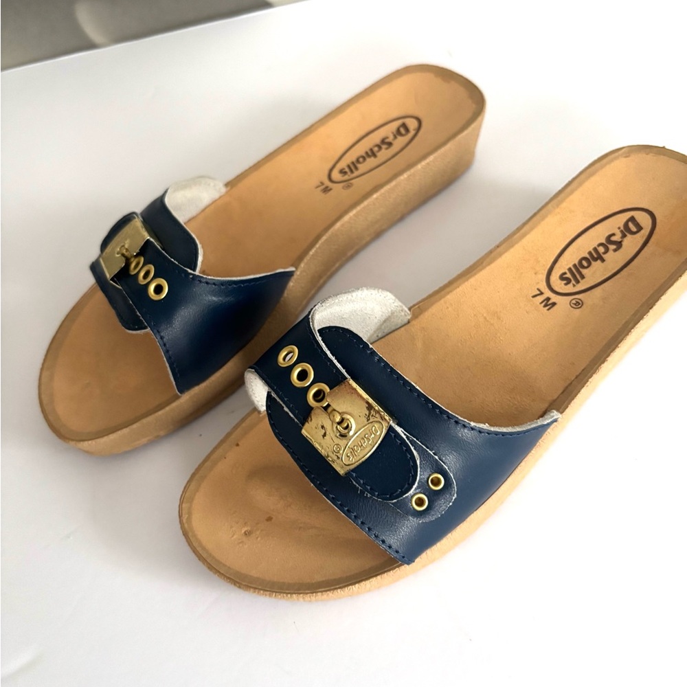 Dr. Scholls navy blue sandals